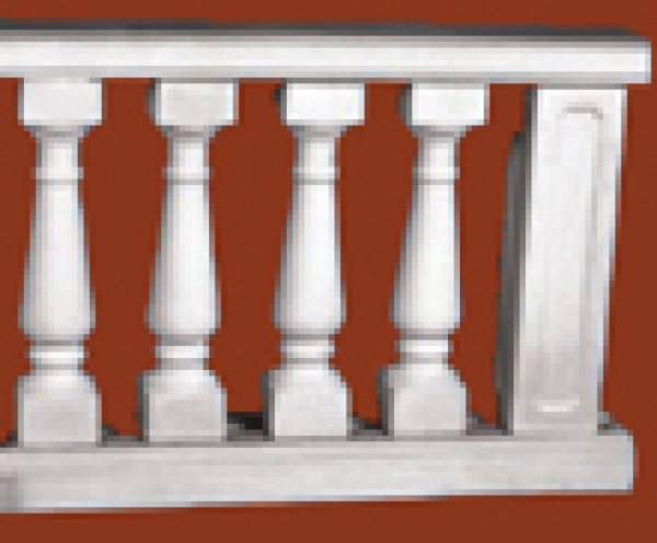 Balustradengeländer 92cm hoch Weissbeton